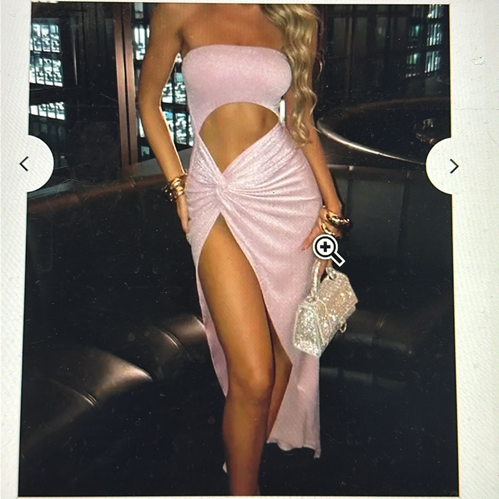 Babyboo Sparkle Maxi Cut Out Dress